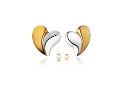 Vio Berk 18K Gold Plated Heart Earrings