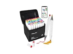 YHC 48-Color Alcohol Markers Brush Tip