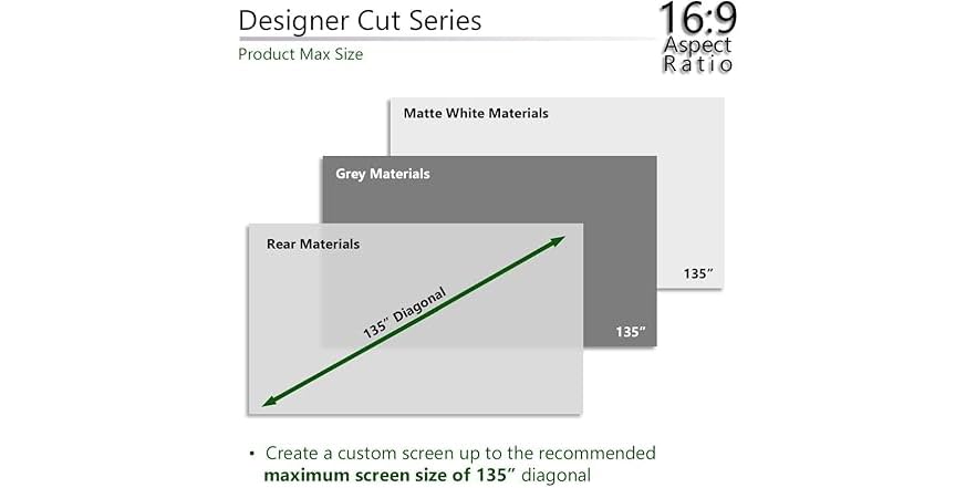 thumbnail image 2 of Elite Screens Designer Cut/ 135"/16:9 - 8K 4K RM-135H-CWHITEUHDB 2 of 11