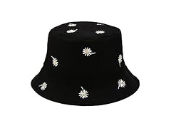 Flower Bucket Hat Daisy Embroidery