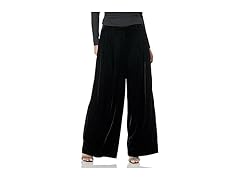 Theory Womens (8) Velvet Low Rise Pleated Pant Black