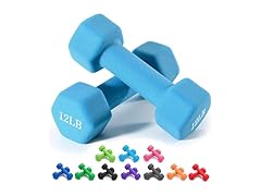 Portzon Weights Dumbbells 12 LB, Pair