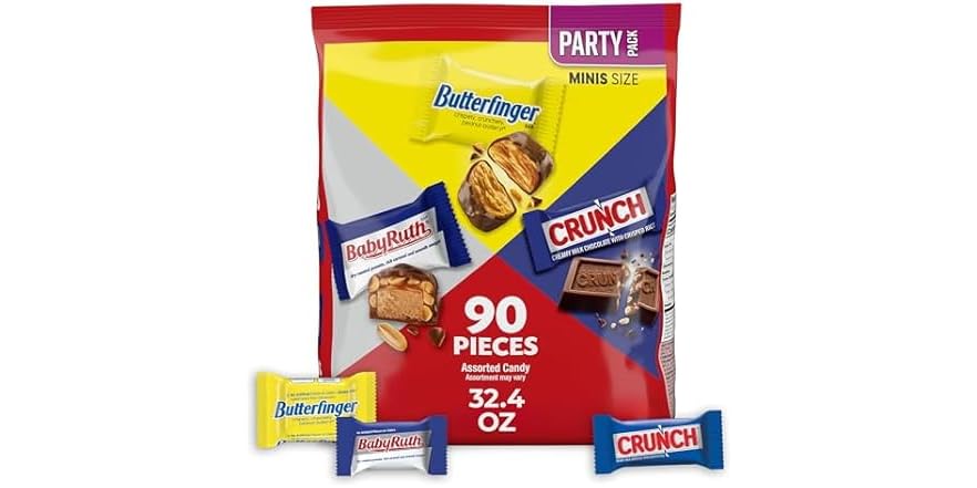 Butterfinger Crunch Baby Ruth Mini 90ct