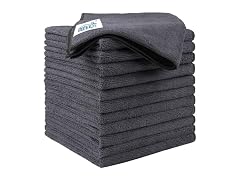 HOMEXCEL APP-Auto-149 20 Pcs Microfiber Cloths Grey