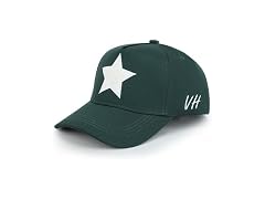 Pearl Star Western Retro Snapback Cap Green