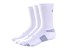 UA Men's HeatGear Crew, 3 Pairs