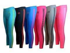 6Pk Solid Color Sports Leggings