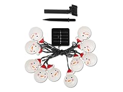 Snowman Solar Outdoor String Light