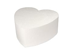 Taylor Foam Heart Cake Dummy, Styrene, 8