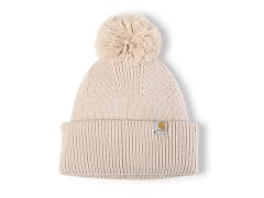 Carhartt Women Knit Pom-Pom Cuffed Beanie