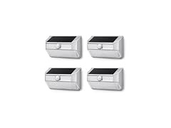 Home Zone Security ES01186G 4Pk Solar Power Security Wall 
