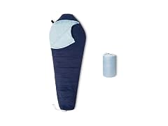 Amazon Basics 20F Mummy Sleeping Bag - Navy Blue