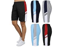 4PK Womens Moisture Wicking Mesh Shorts