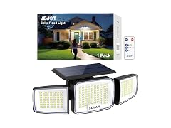 JEJOT Solar Security Flood Light