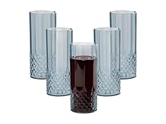 Fun Express Dusty Blue Patterned Plastic Cups - 12 Count