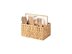 Hand-Woven Flatware Storage Caddy