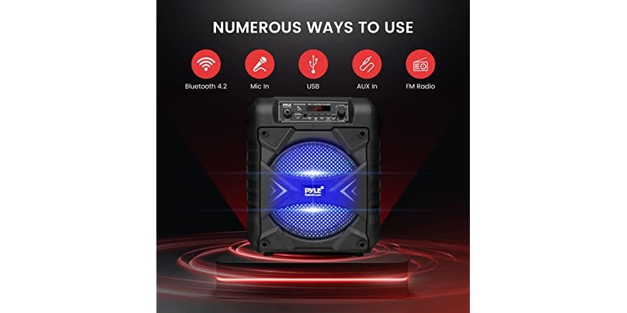 (NEW) Pyle 300W Portable Bluetooth PA Speaker System