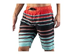 Kanu Men's Black/Red Swim Trunk