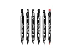 Pinkiou 6Pcs Eyeliner Stamp Pen Set