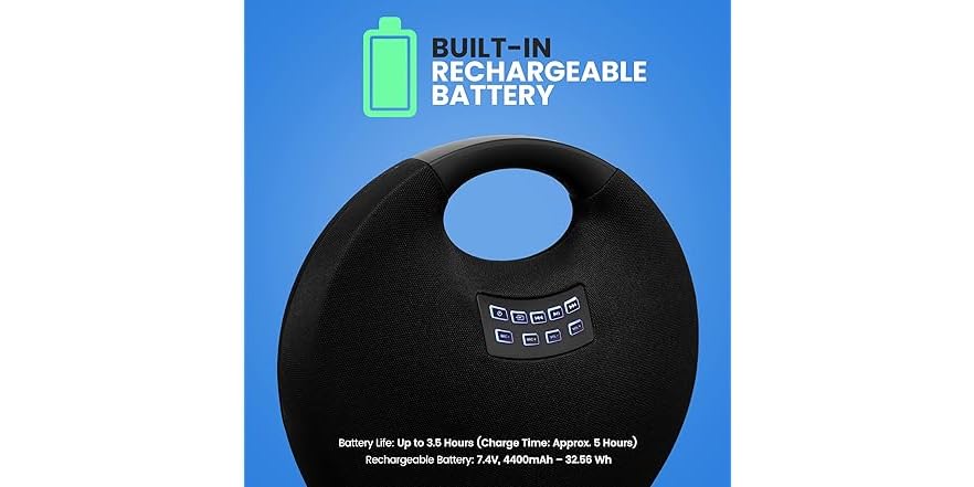 (NEW) Pyle Mini IPX4 Waterproof Wireless Portable Bluetooth Speaker