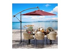 GarveeLife 10ft Offset Umbrella Tan