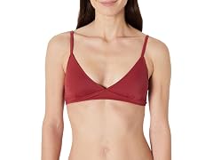 Amazon Essentials Women's Swimsuit Top Brick Red