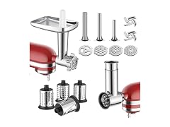 Meat Grinder & Slicer Mixer Attachment