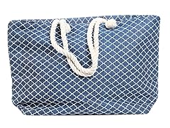 Nautical Medallion Pattern Tote Bag
