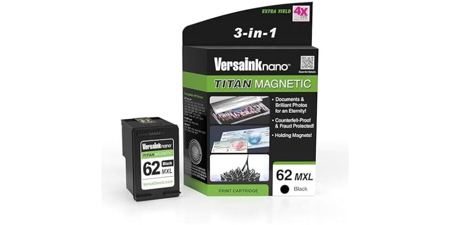 VersaInk VersaInk-Nano HP 62 MXL Titan-Magnetic (MICR