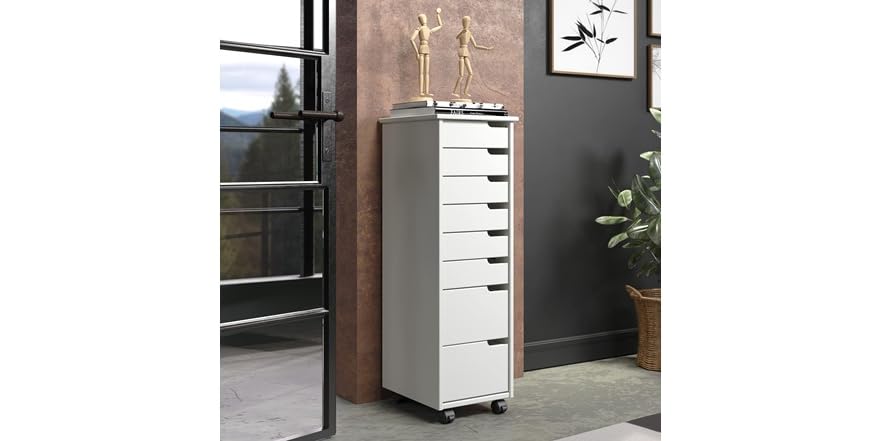 Solid Wood 6 2 Drawer Drawers Roll Carts