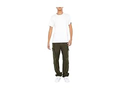 Forever 21 Men (S) Slim-fit Drawstring Cargo Pants