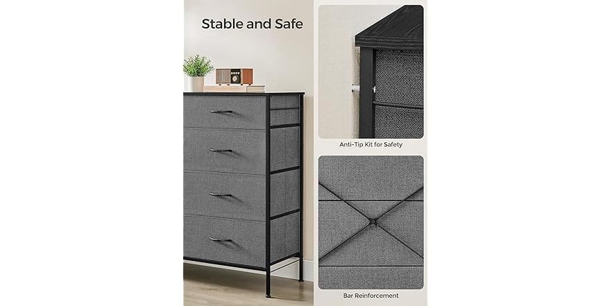 SONGMICS 8 Drawer Dresser for Bedroom