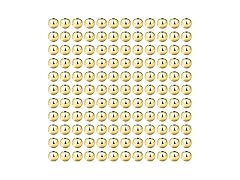 WOCRAFT 200pcs Gold Smooth Round Spacer Beads
