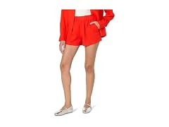 The Drop Women Essie Linen Pull Mini Short