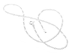 Sterling Silver Figaro Chain
