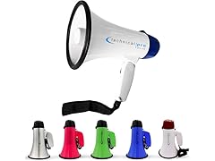 Megaphone with Siren & Foldable Handle