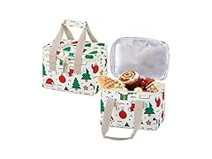 Veno ILB-0004 2 Pack Christmas Insulated Lunch Bag