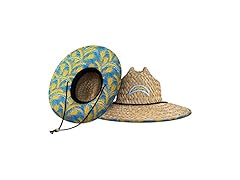 LA Chargers NFL Floral Sun Straw Hat