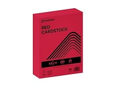 PrintWorks PrintWorks Bright Red Colored Cardstock
