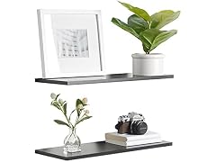 Delta Cycle 2-Pack Floating Shelves 24" x 8" x 0.5"