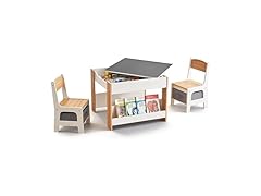 LuxenHome Toddler Table and Chairs Set
