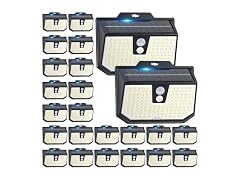 Brightever 20 Packs Solar Motion Sensor Lights Outdoor Waterproof
