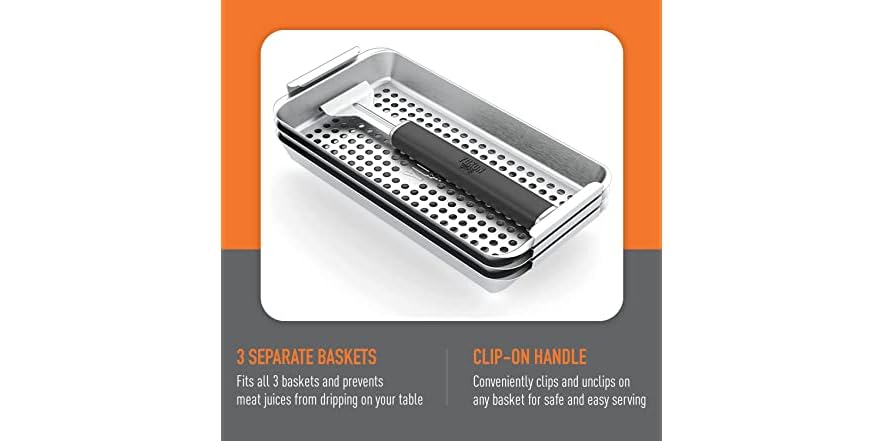 Yukon Glory BBQ 'N Serve Stainless Steel Grill Pan Set in the Grill Cookware department at