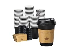 100 pack 12 oz Disposable Coffee Cups