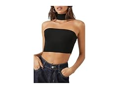 Forever 21  (XS) Sweater-Knit Choker Crop Top