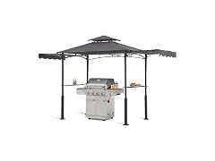ABCCANOPY Grill Gazebo 14x5 with 2 Side Awnings