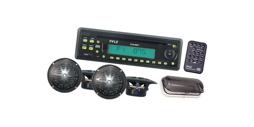 Marine AM/FM/CD Player Receiver w/Speakers
