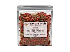 SavorSatch Dried Red & Green Bell Pepper Flakes