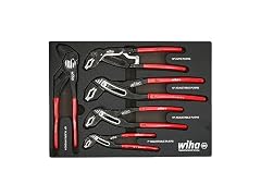 Wiha 34691 5pc Grip V-Jaw Tongue & Pliers Tray Set