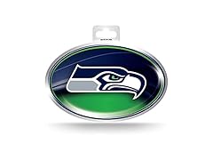 Seattle Seahawks Metallic Oval Sticker